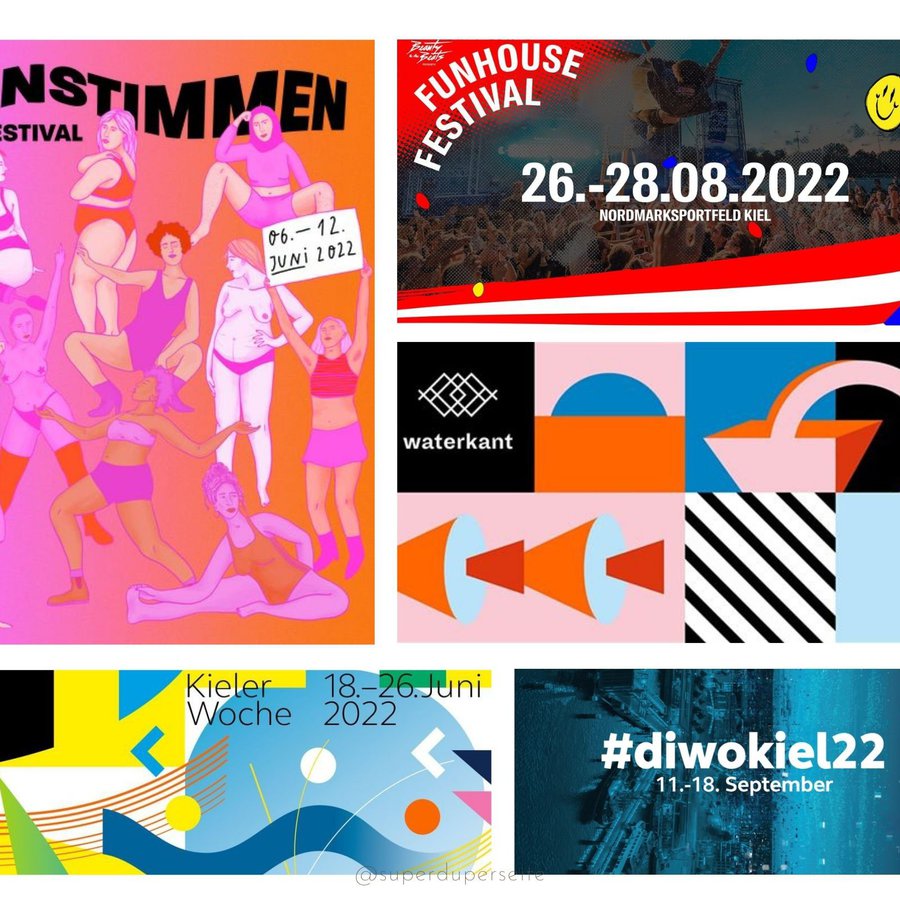 Collage Sommer Eine Collage aus Postern