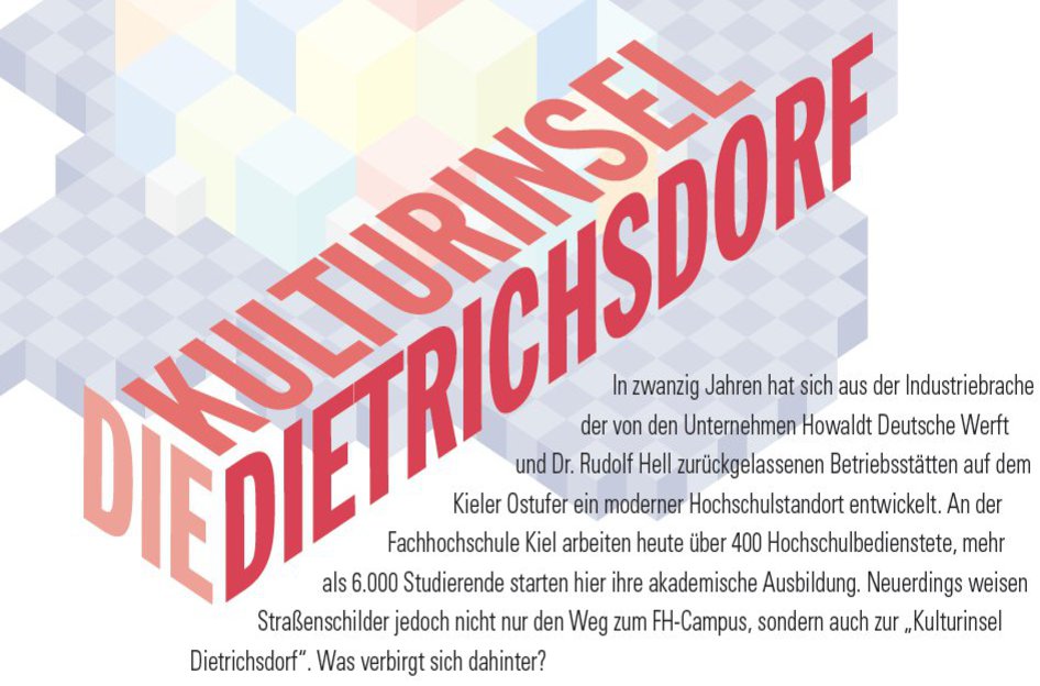 Die Grafik liefert Informationen zu "Die Kulturinsel Dietrichsdorf".