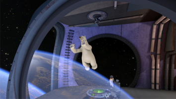 James und Vladimir im All