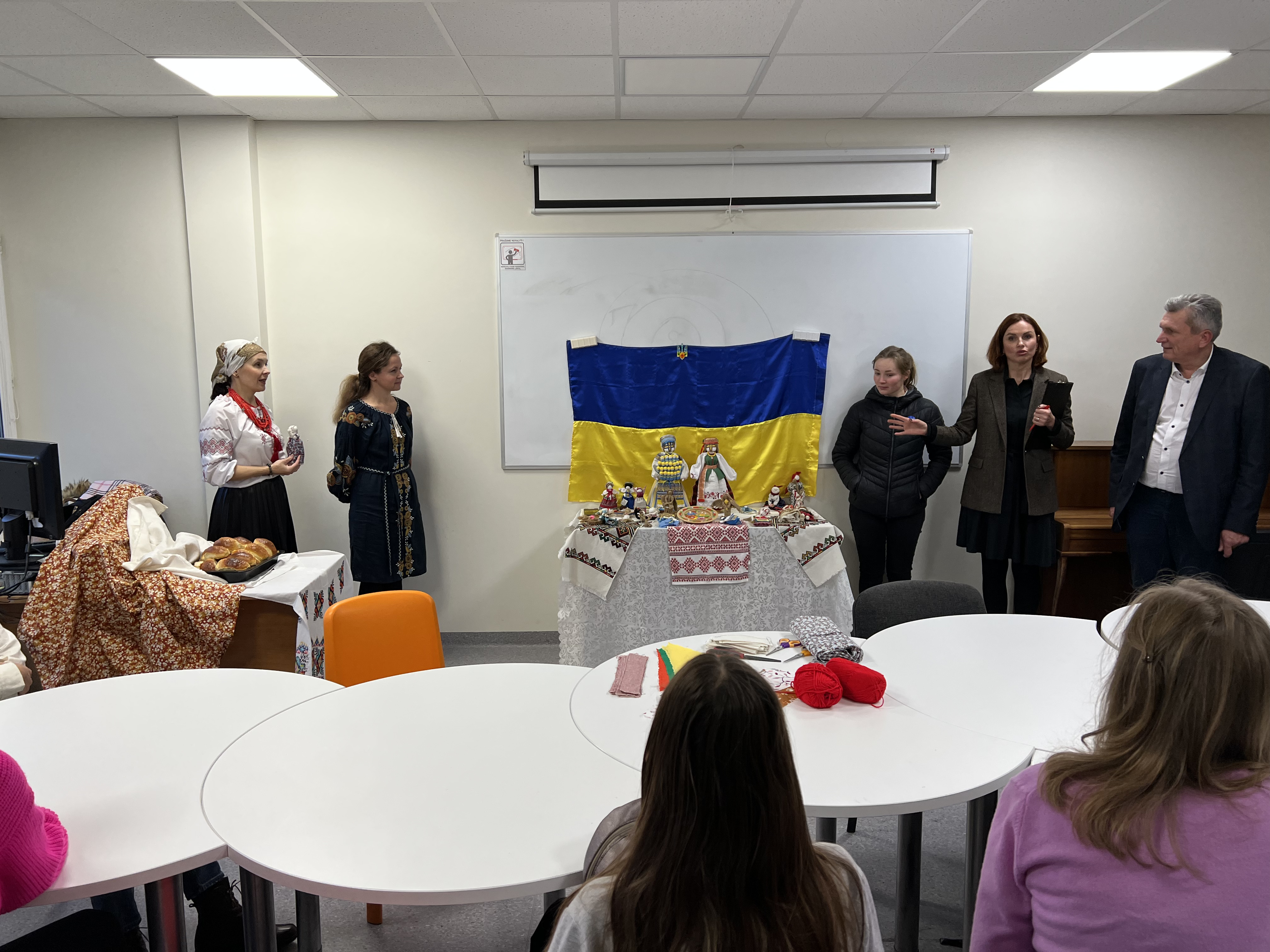 Blick in einen Raum des Ukrainian Refugee-Centers