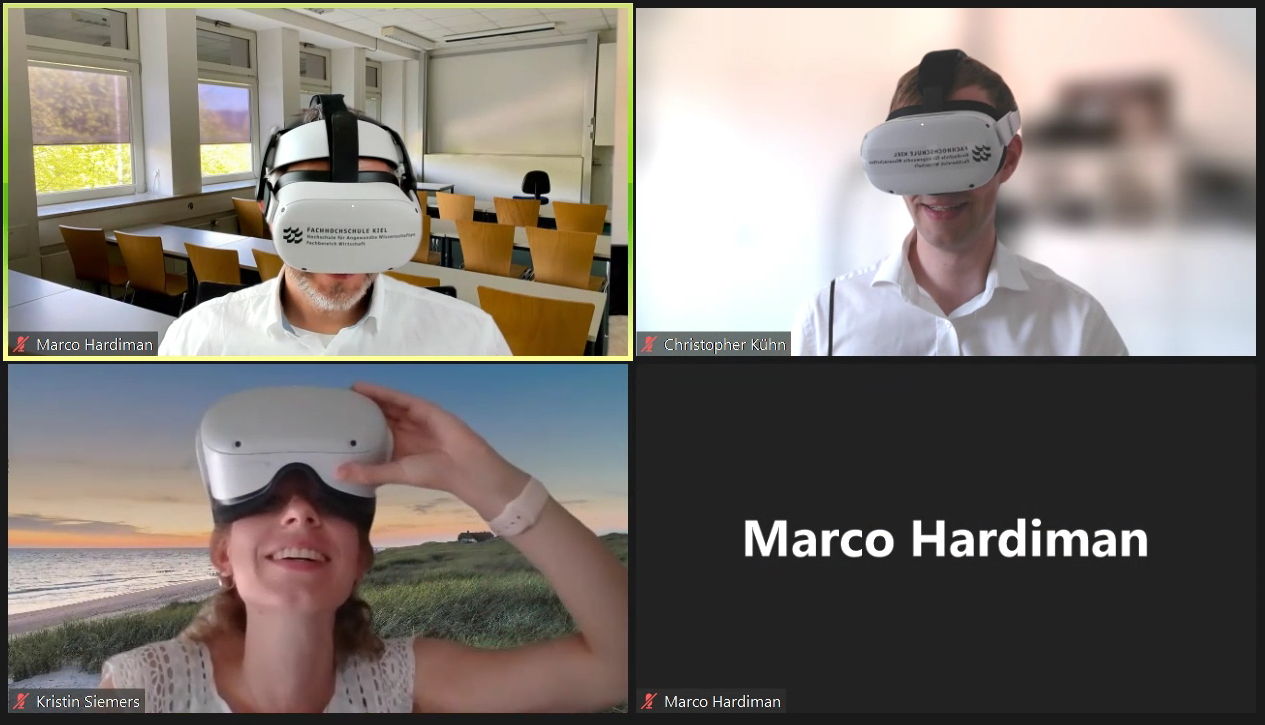 Screenshot eines Online-Meetings