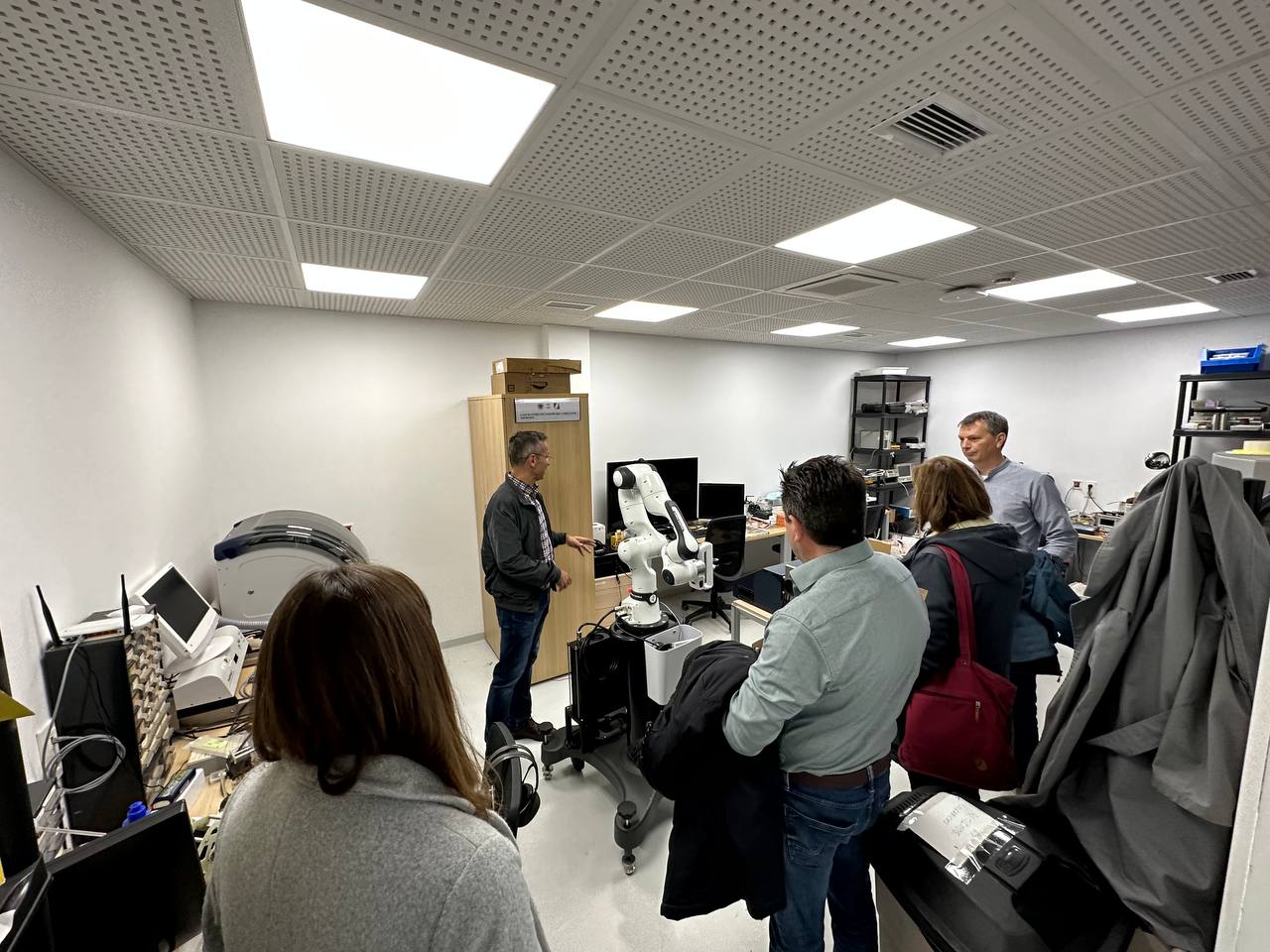 Menschen in einem Labor