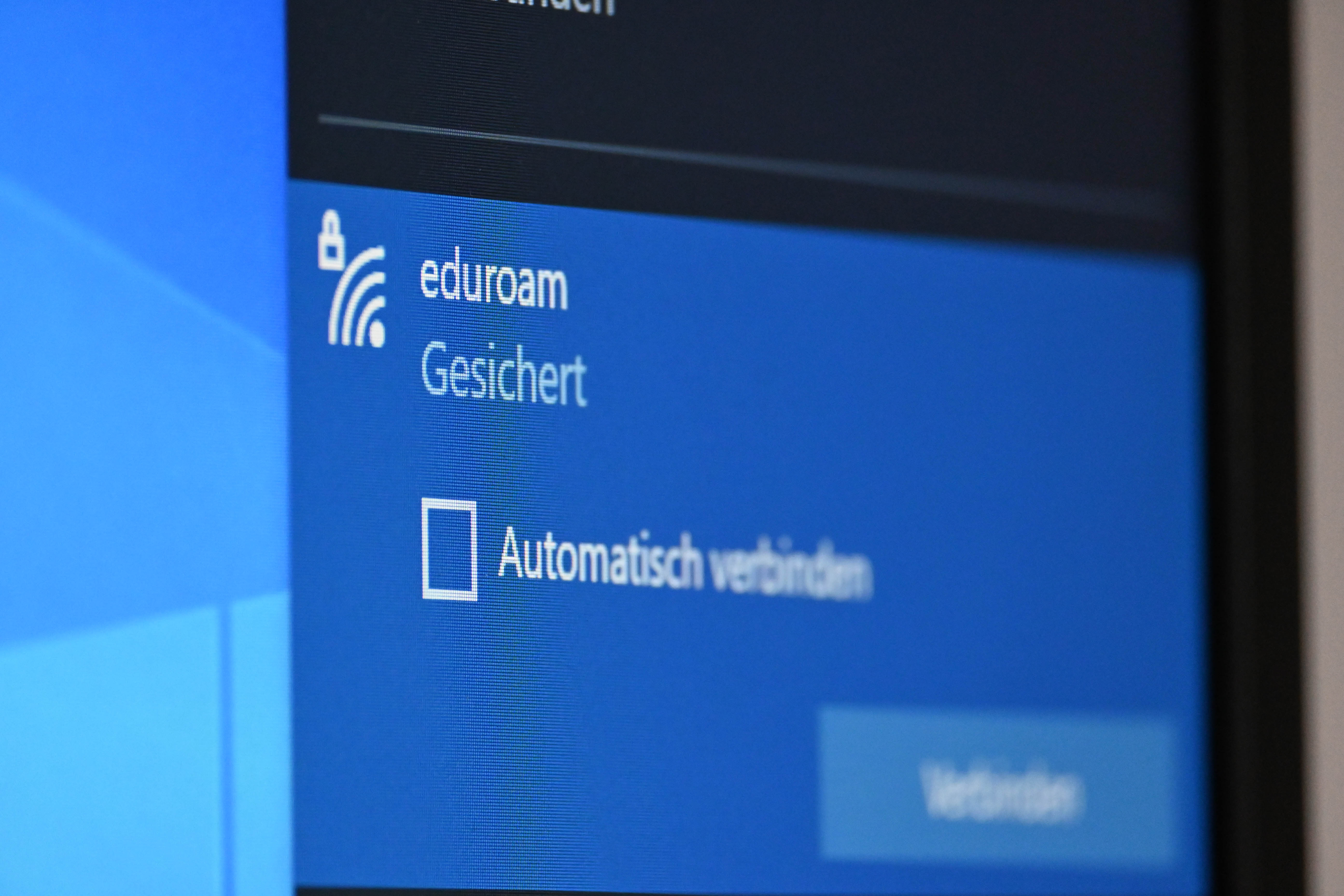 Screenshot showing the Wi-Fi settings.