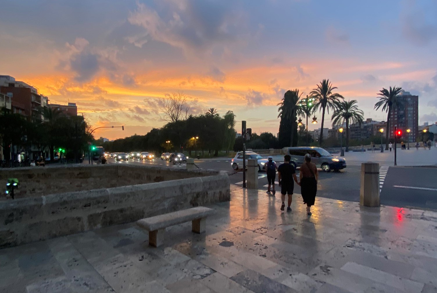 Abendstimmung in Valencia