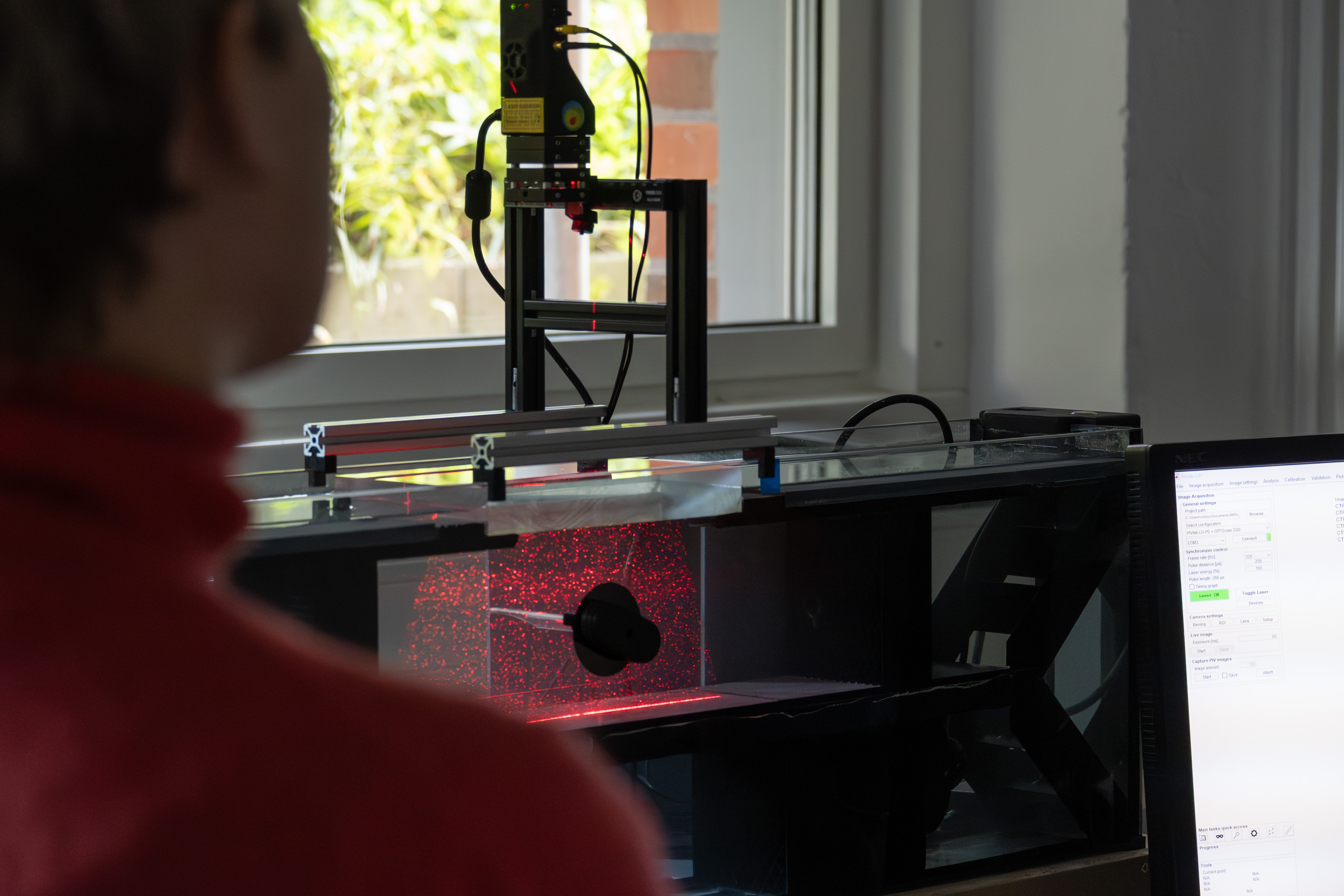 Strömung im Wasserkanal