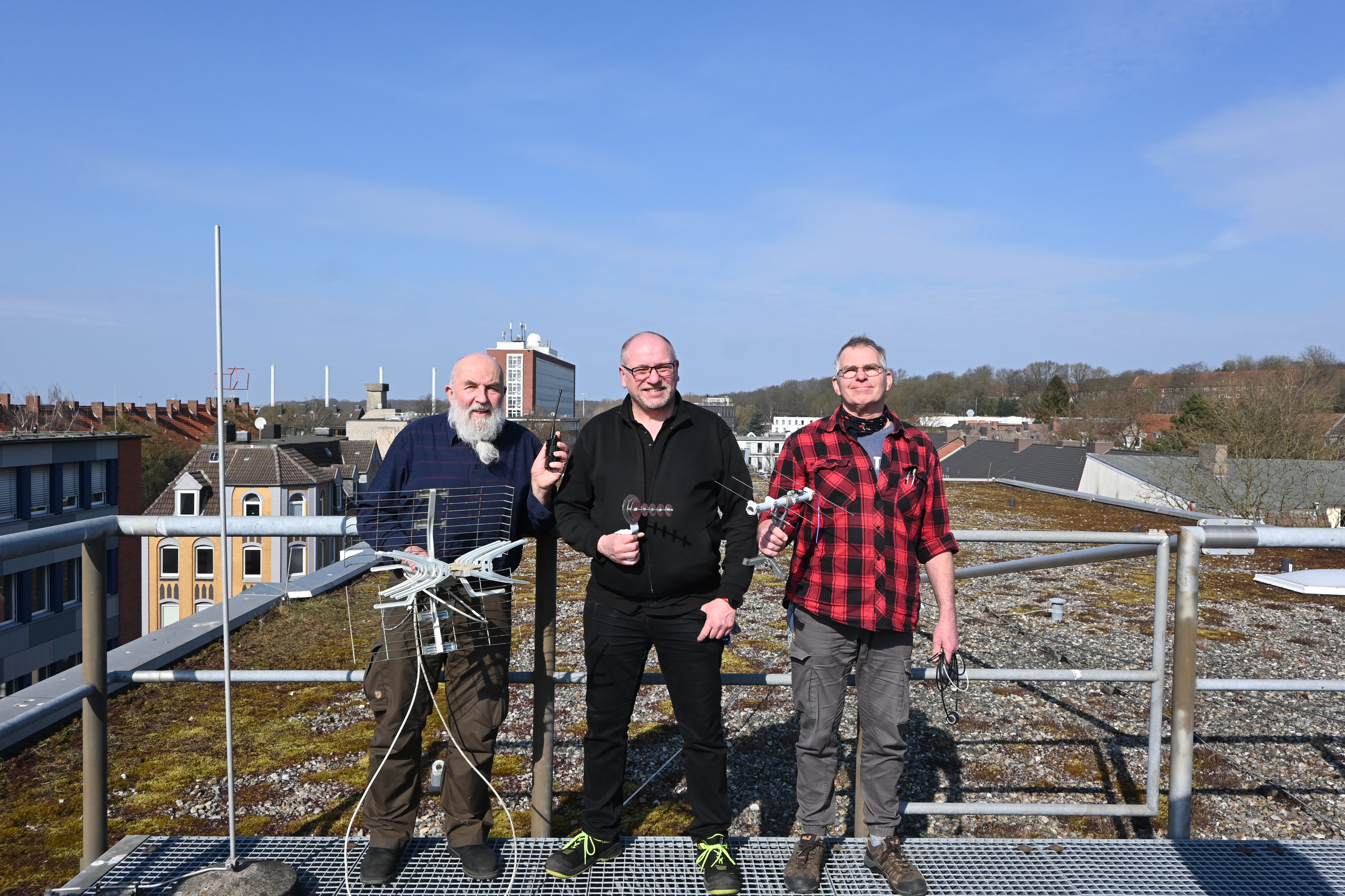 Mitglieder der Amateurfunkgruppe