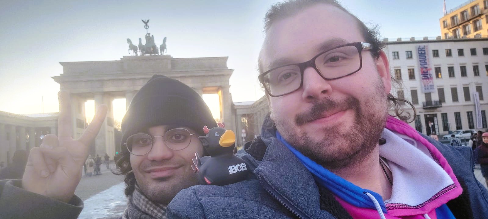 Die MMP-Studenten Armin Mofateh und Matthies Iwersen waren in Berlin unterwegs.