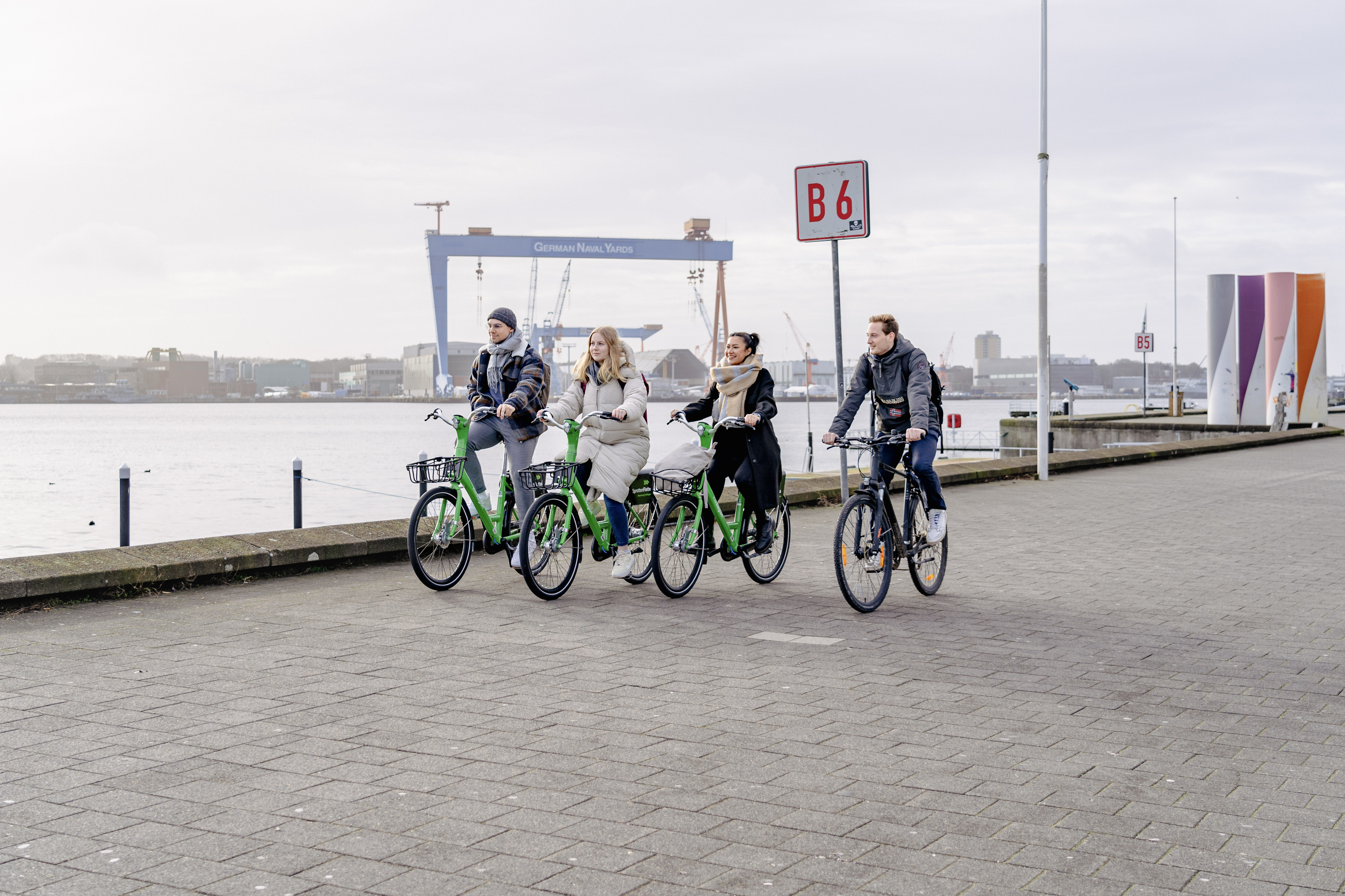 Radfahrer*innen Sprottenflotte Kiel Radfahrer in Kiel