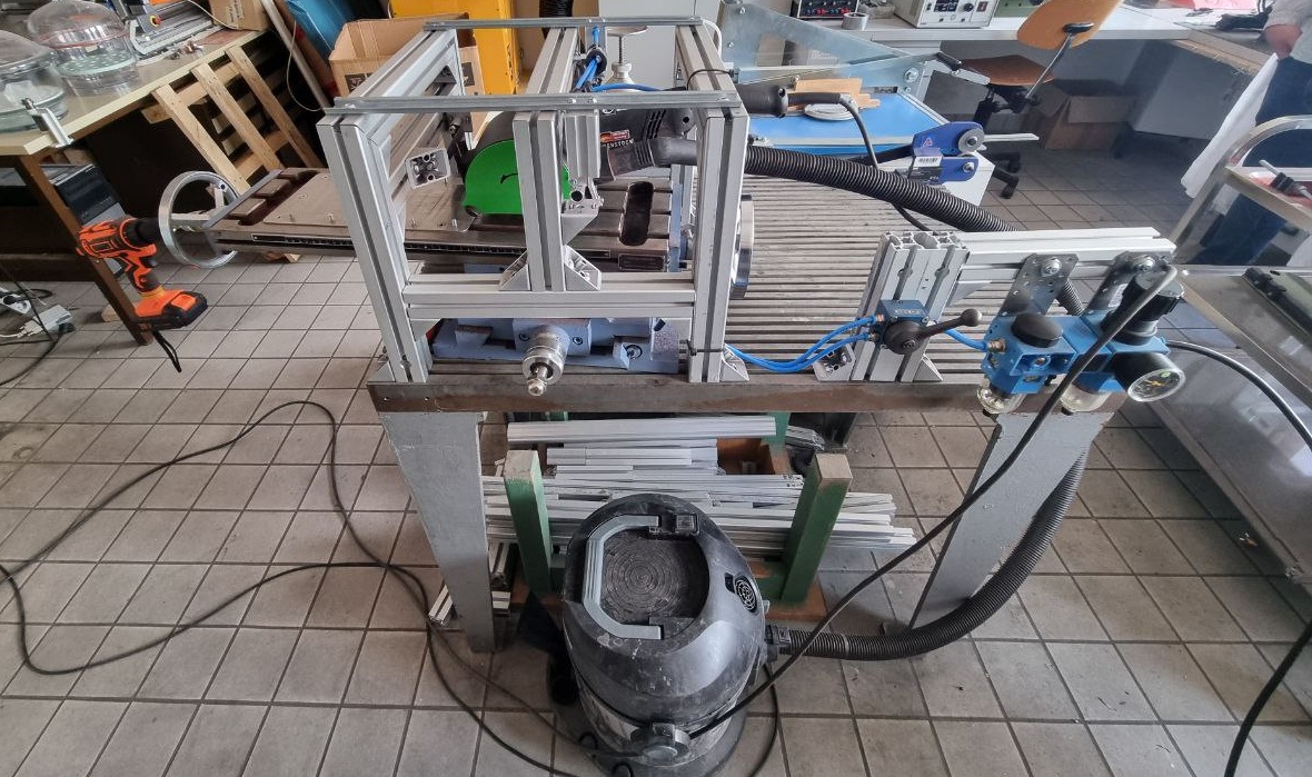 Satinieranlage vor dem Prozess