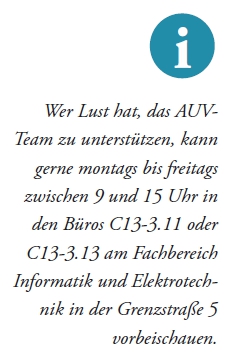 Die Grafik ruft dazu auf, an dem Projekt teilzunehmen.