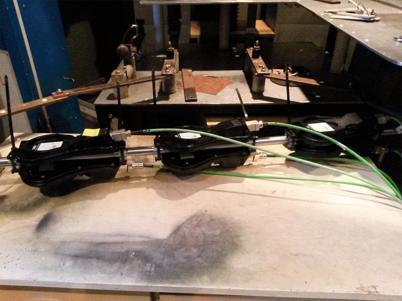 Die Animation zeigt die Hitzeverteilung einer Kabelverbindung.