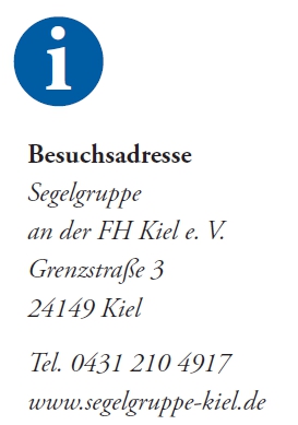 Der Screenshot weist auf die Adresse der Segelgruppe hin.