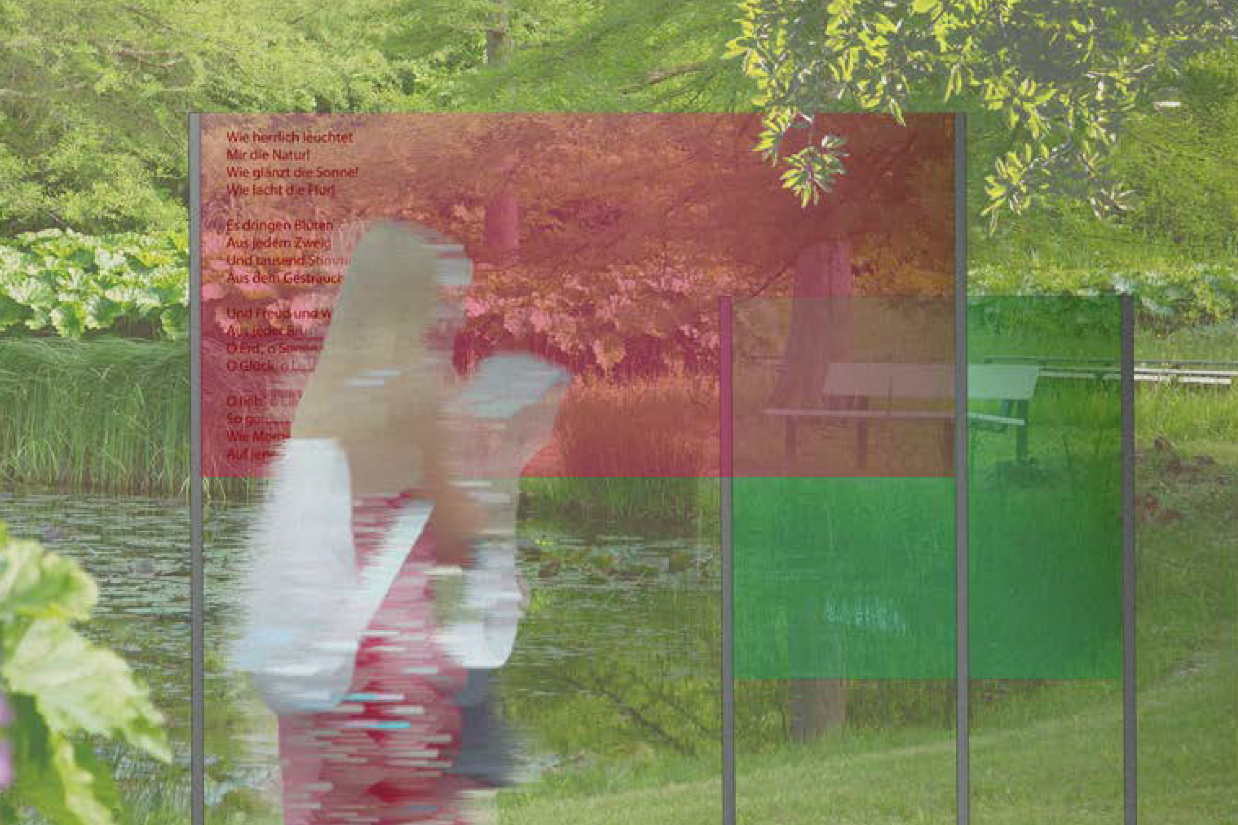 Visualisierung: Echo im Zwischenraum – Splitter eines Ichs im Widerhall der Umgebung, Jule Stuhr, Sarah Tombrock