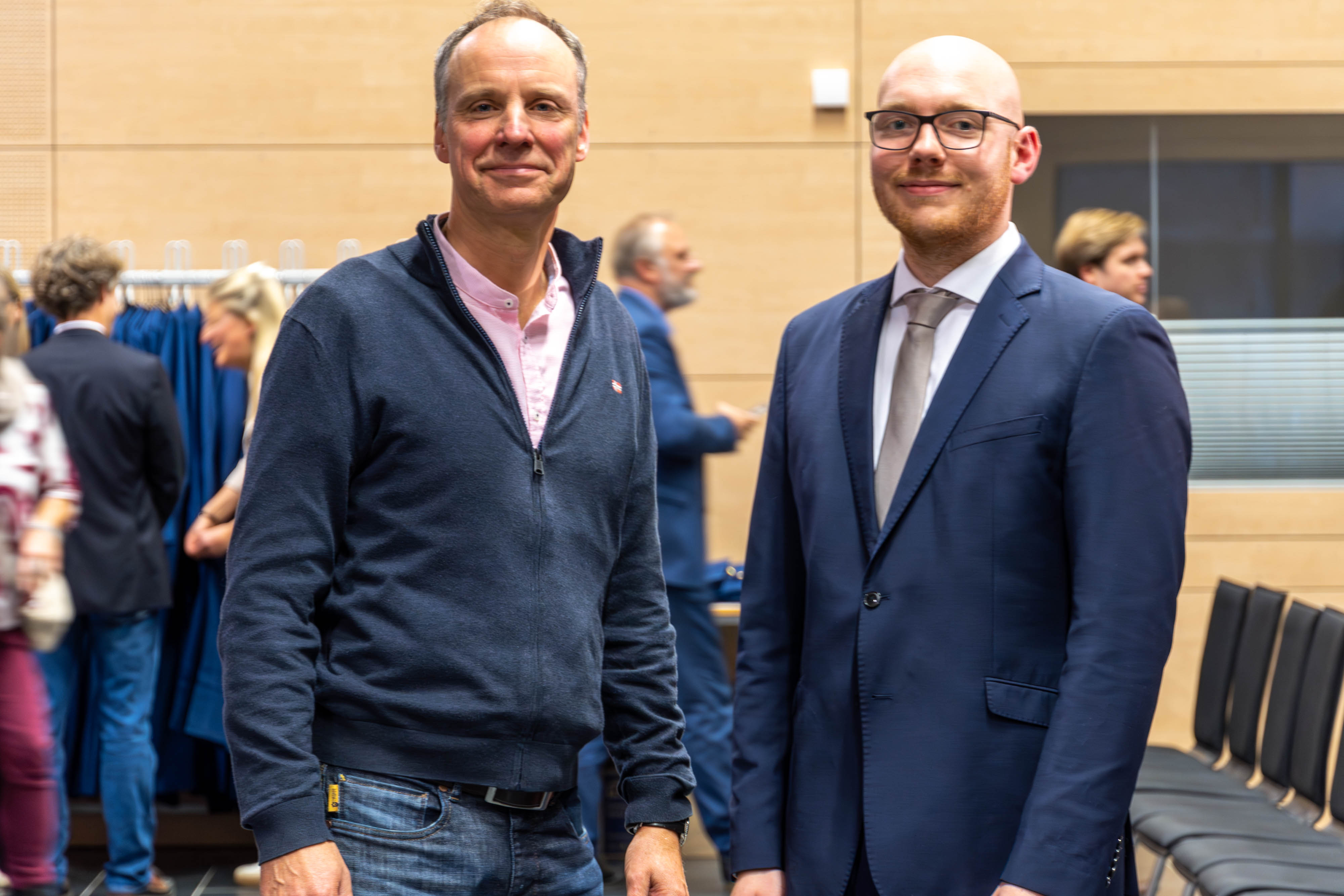 Max Senkbeil und Prof. Dr. Christoph Wree