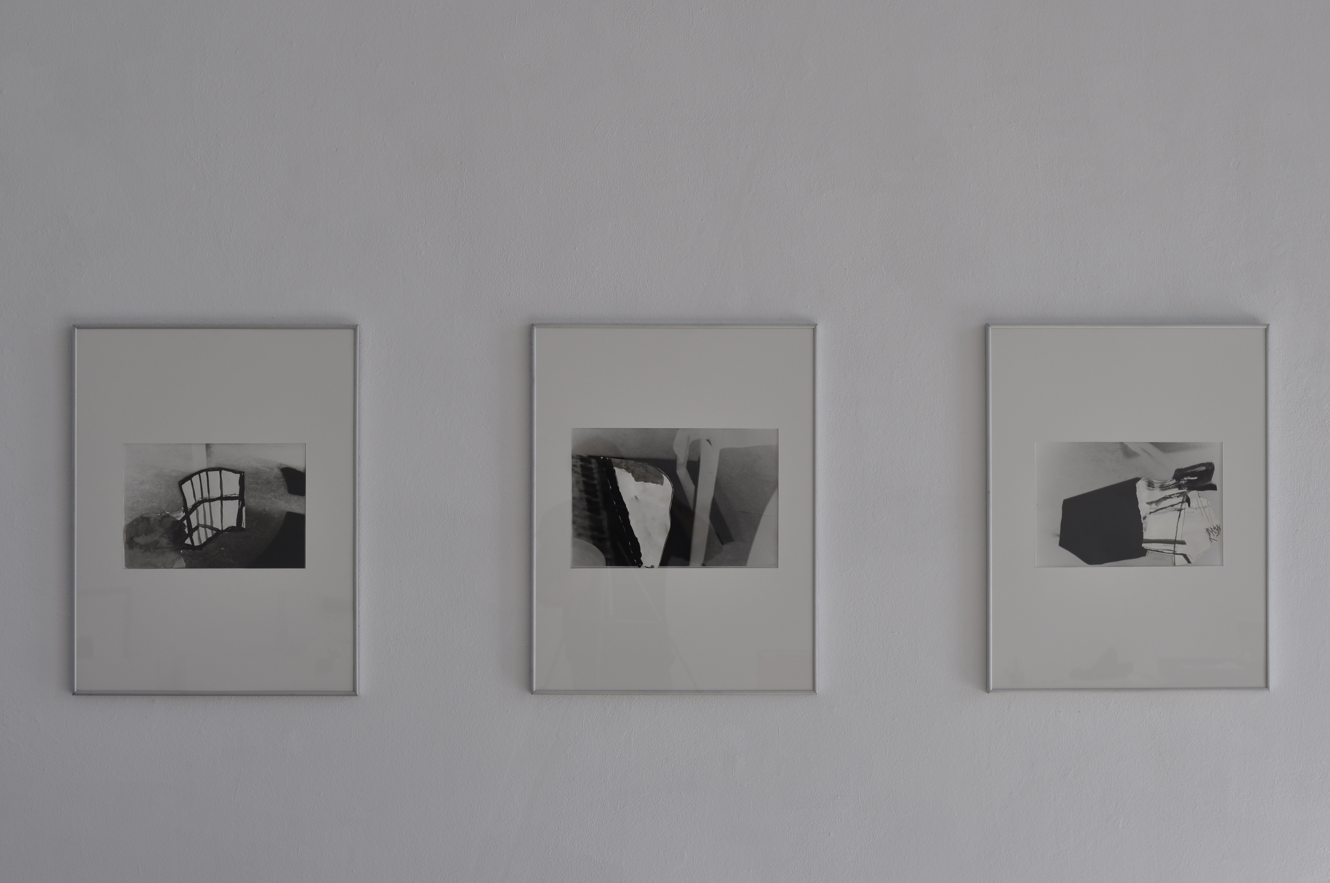 "sweet home"- 3 schwarz-weiße Fotocollagen, 2024