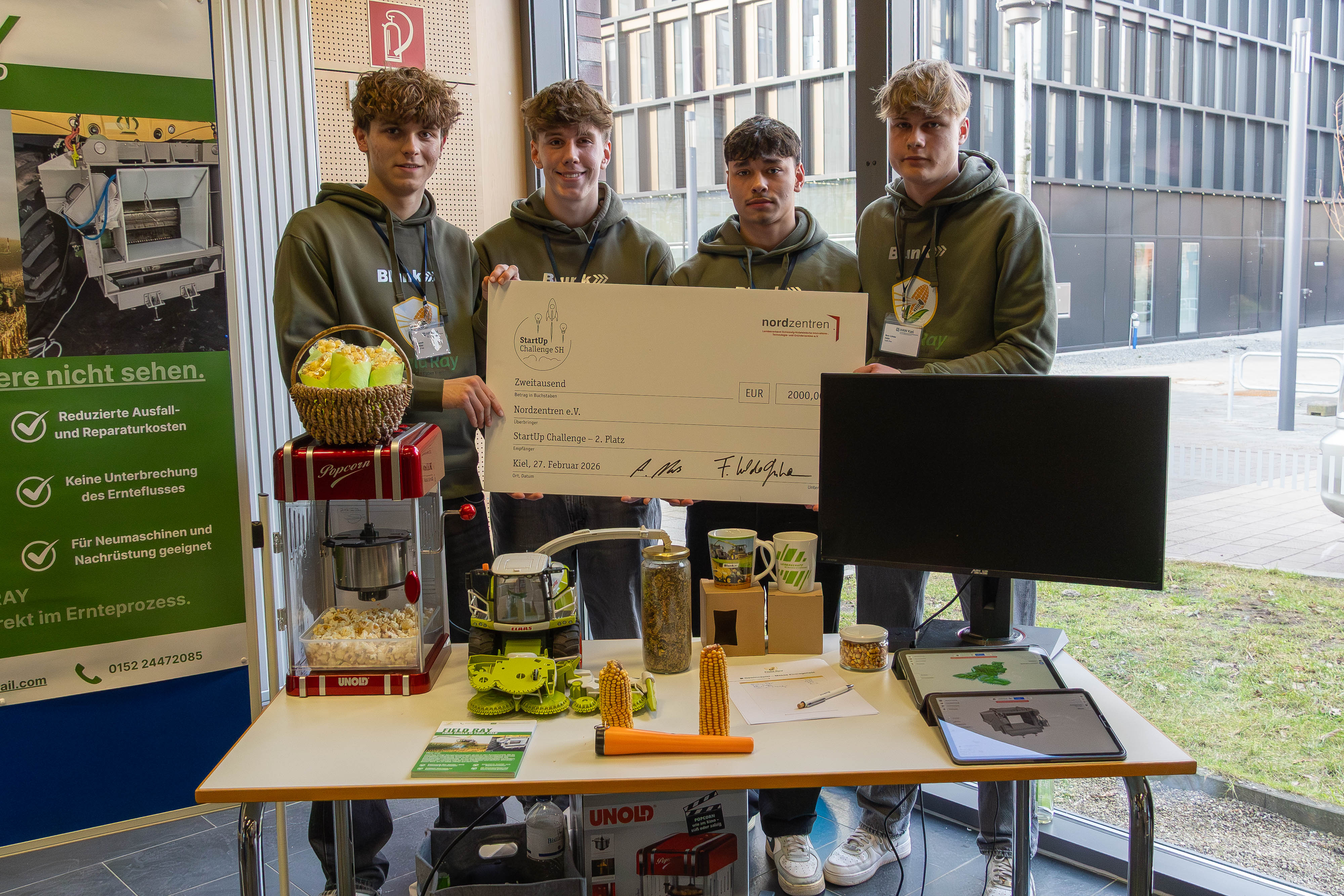 Das Team Field Ray vom BBZ Heide erreichte mit seiner Idee den zweiten Platz.