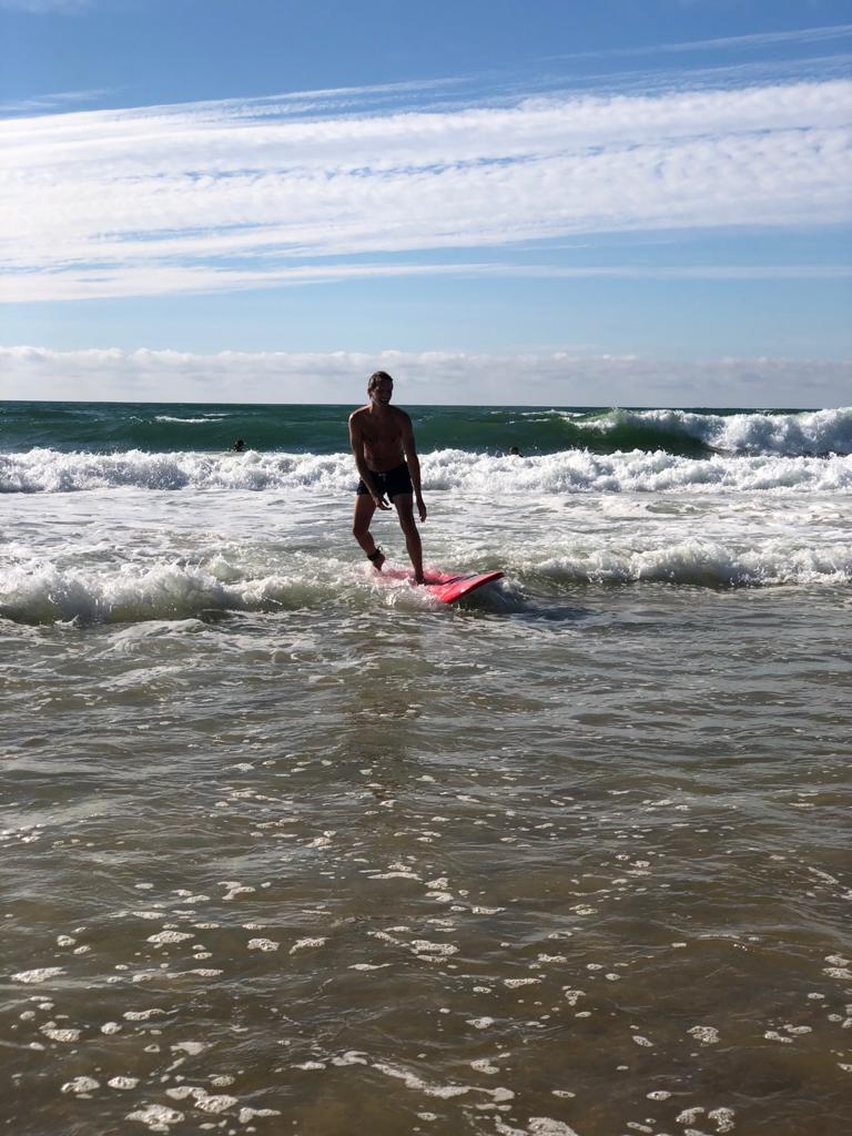 Seinen Urlaub nutzte Thomas Boßmann für einen Aufenthalt in einem Surf-Camp. Seinen Urlaub nutzte Thomas Boßmann für einen Aufenthalt in einem Surf-Camp.