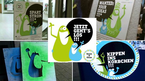 Green & Clean - zwei freche Figuren mit ein paar ganz großen Aufgaben